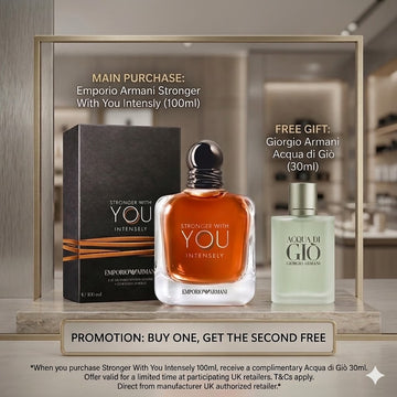 ™Armani Stronger With You Intensely Eau de Parfum  | FREE GIFTS: Giorgio Armani Acqua di Giò (30ml)